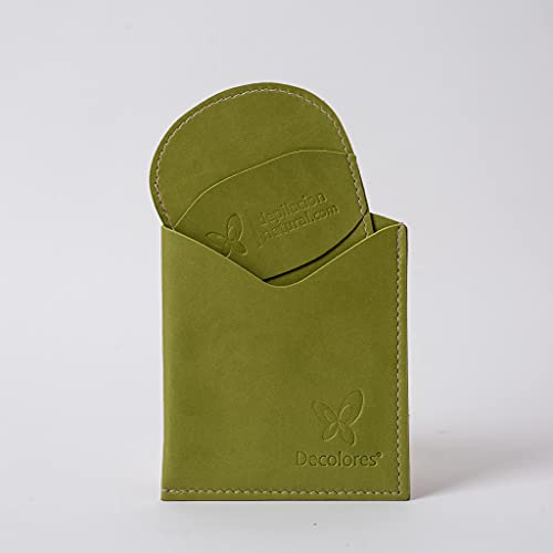 Decolores | Guante depilatorio corporal + guante facial natural de color verde. Guantes para eliminar el vello y las células muertas dejando tu piel totalmente suave y perfecta Cover