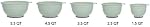 KitchenAid - KE178OSPIA KitchenAid Bols de mélange classiques, ensemble de 5, Pistaches