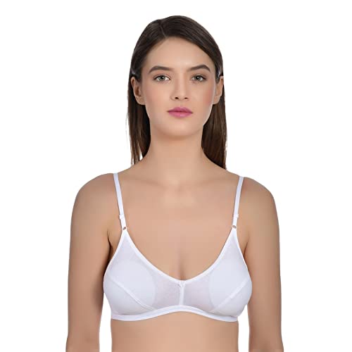 Image of Aimly Women's Cotton Non-Padded Non-Wired Low Coverage Regular Bra Pack of 3