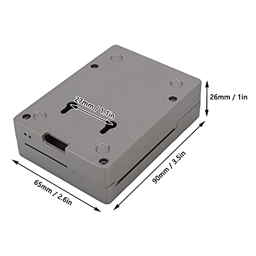 Carcasa para Raspberry Pi 4 B en aleación de aluminio negra con disipación pasiva 7