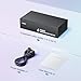 LUKFOCAB 3 RCA Splitter Box 1 in 4 Out, 4 Way AV Composite Video Audio Distribution Duplicator, Compatible with TV Projector Receiver Gaming Console Video Capture Card
