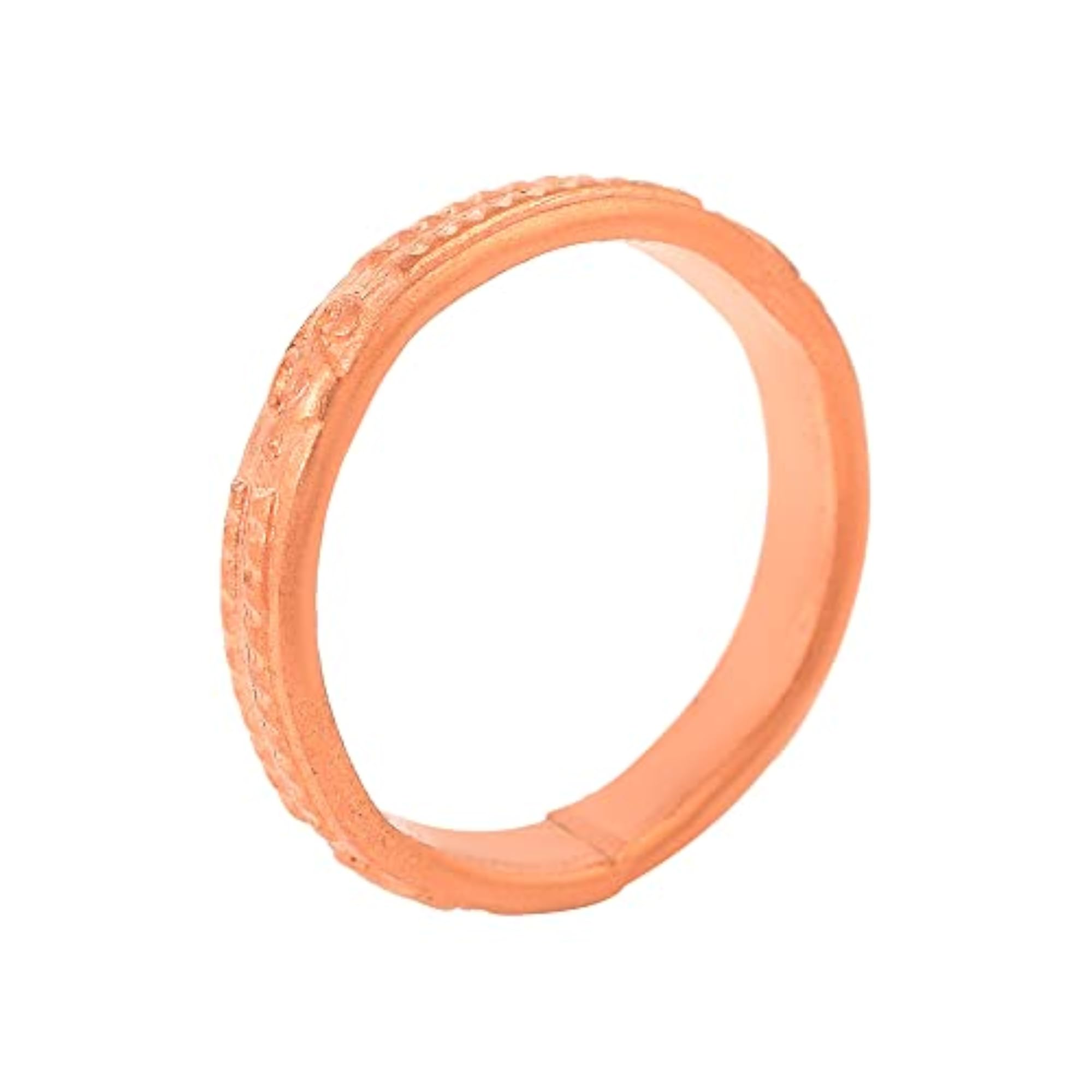 Men's Copper Engraved Om Adjustable Finger Ring