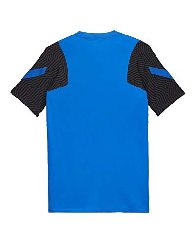 Nike Inter M NK BRT Strk Top SS T-Shirt, Hombre, Blue Spark/Black/Tour Yellow No Sponsor-Plyr, S