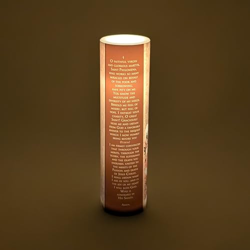 Image of St Philomena LED Flameless Devotional Prayer Candle
