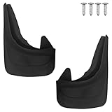 SWQS 2PCS Mud Flaps Splash Guards, 8.27 x 12.6In Rear Tire Trim for Enhanced Protection, Wheel Mud Flaps Guards Auto for Trucks, Pickup, SUVs, Car Accessories Universal Tire Tailgate (Black)