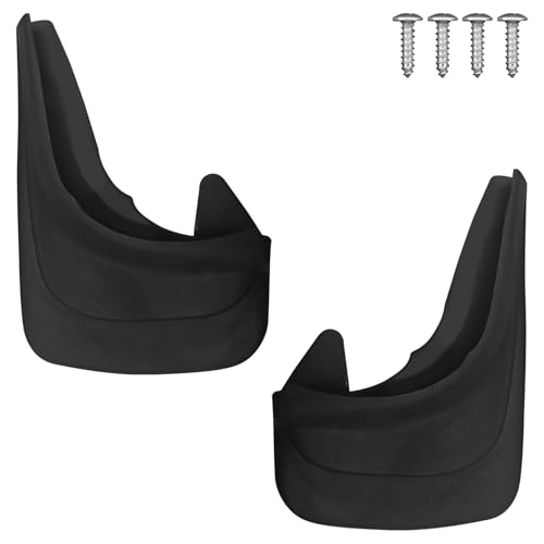 SWQS 2PCS Mud Flaps Splash Guards, 8.27 x 12.6In Rear Tire Trim for Enhanced Protection, Wheel Mud Flaps Guards Auto for Trucks, Pickup, SUVs, Car Accessories Universal Tire Tailgate (Black)