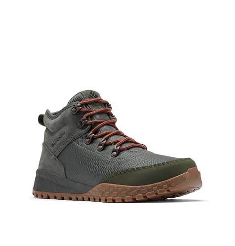 Columbia Mens Fairbanks Mid, Gravel/Dark Moss, 7