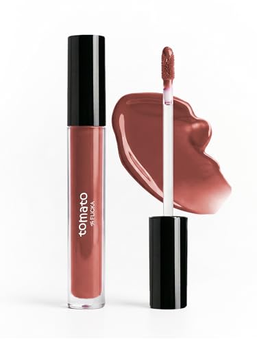 Image of FLiCKA Tomato Liquid Lipstick| Transfer Proof, Smudge Proof, Non-Sticky, Creamy Lightweight Lipstick For Women, Shade 1, 2ml