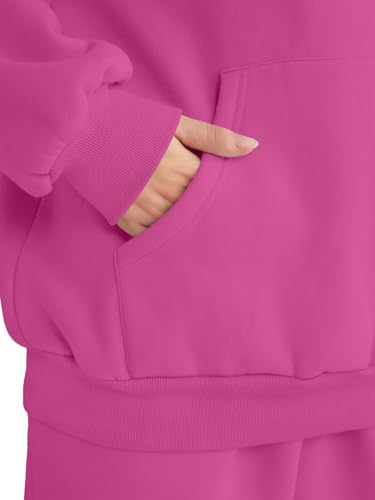 Image of AUTOMET Womens 2 Piece Lounge Sweatsuit Fall Fashion Matching Sweat Sets | Oversized Fall Hoodies & Baggy Jogger Sweatpants Fashion 2026 Outfits