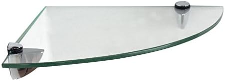 Core Products, Home Ideas Glass Corner Shelf Kit - Clear
