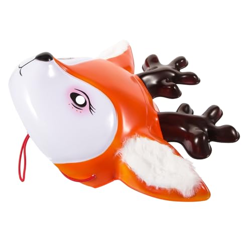 JOINPAYA Deer Shaped Decorative Mask for Halloween Xmas and Cosplay Lightweight Felt Prop Unique Design for Parties and and Comfortable for