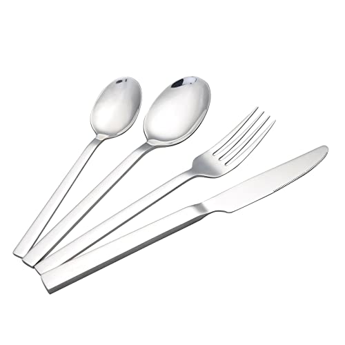 Tstorage Tafelbesteck Essbesteck Edelstahlbesteck Besteck Set Edelstahl Besteck, 16 Stück für 4 Personen Cover
