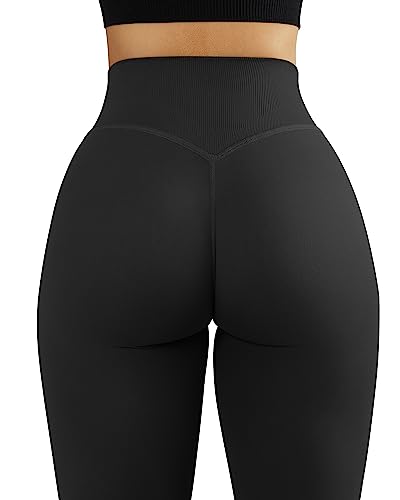Image of MOOSLOVER Seamless Butt Lifting Workout Leggings for Women High Waist Yoga Pants Compression Contour Tights