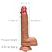 Amausen Sex Machine Attachments Realistic Thick Liquid Silicone Dildo for Both Women and Men, 3XLR Connector, Premium Adult Sex Toys