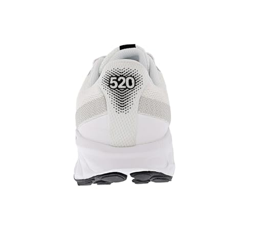 New Balance Women's Fresh Foam 520 V9 Running Shoe, Nb White/Black/Silver Metallic, 6 Wide4