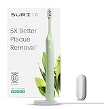 SURI 1.0 Sonic Electric Toothbrush | 1 Month+ Battery | Designed in California | Electric Toothbrush for Adults | Travel Toothbrushes | Tooth Brush | Green