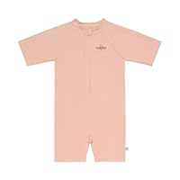 LÄSSIG Baby Kinder Schwimmanzug Badeanzug kurzarm UV Schutz/Short Sleeve Sunsuit pink, 3-6 Monate, Größe 62/68