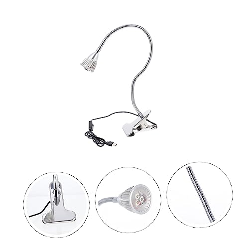 Lampe de bureau en aluminium argent design minimaliste chic