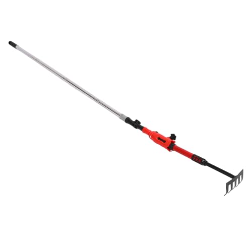 Dpofirs Heavy Duty Gutter Rake and Cleaner Combo with Extension Poles Effective Leaf Removal Tool for Home and Garden Maintenance Stainless Steel