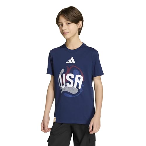 adidas Unisex-Kids FIFA World Cup 2026 T-Shirt USA/Team Navy Blue Large