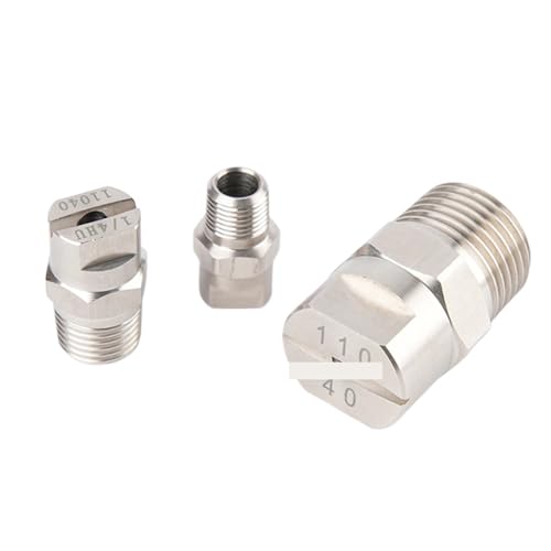 Buse de pulvérisation plate en acier inoxydable durable pour lavage haute pression x4