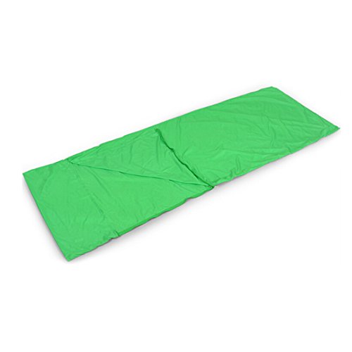 Saco de Dormir Portátil Bolsa de Viaje Camping Impermeable Funda de Separación de Sucio para Mochilero Senderismo Suave Verde Claro