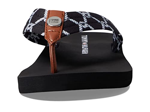 Tommy Hilfiger Women's Cemila Flip-Flop, Black Multi, 10 #TOP1