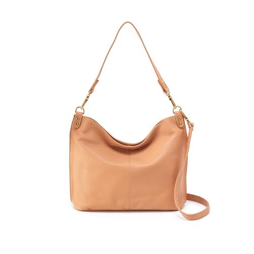 Image of HOBO Pier Leather Shoulder Bag for Women, Convertible to Crossbody