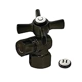 KINGSTON BRASS CC43105ZX Millennium 1/2-Inch FIP X 3/8-Inch OD Compression Angle Stop, Oil Rubbed Bronze