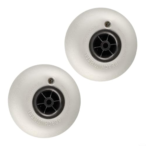 HpLive Ruedas para carrito de playa, neumáticos de globo para kayak, accesorios de camping, perfil ancho que evita hundimiento, fácil montaje, 296 x 180 x 105 mm, ajuste universal, material de PVC