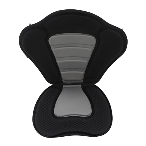 Kayak Seat, Thickened EVA Foam Paddle Board Seat Anti Slip Ergonomic Canoe Seat High Back Comfortable Backrest Support with Detachable Back Storage Bag for Kayaks Canoeing Fishing
