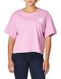 Champion Women's The Cropped Graphic Tee, Paper Orchid-586788, Medium