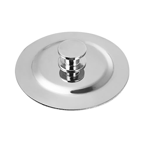 WOONEKY Tapón De Bañera De Acero Inoxidable 53-54mm Sellado Plano para Baño y Cocina Modelo d Antidesbordamiento
