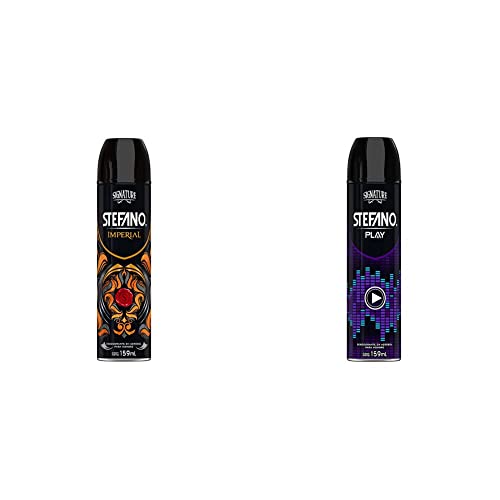 Talcos Y Desodorantes, Drugstore Stefano Desodorante Imperial Aerosol, 159 ml + Play, Desodorante en Aerosol para hombre, Portección contra el mal olor, no mancha la ropa, no es pegajoso, 159...