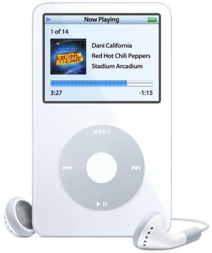 Apple iPod Classic, 5th Gen, 80GB - Blanc (Reconditionné)