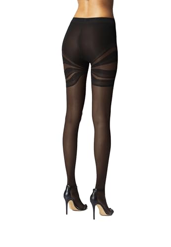 Wolford Venus Tights For Women 20 Denier Sheer-Opaque Matte Pantyhose with Dynamic Line Design Soft Waistband Circular Knit2