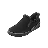 Pansy(パンジー) PS1504 パンジーハーツ シューズ レディース 3E ボア スリッポン 23.5cm ブラック