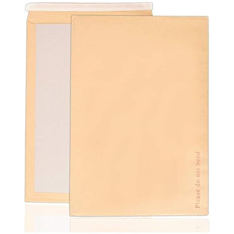 Arpan 457mm x 324mm A3 C3 Manilla Hard Board Backed Envelopes Do Not Bend (Pack of 50) Cover