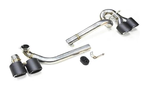 Silenciadores de acero inoxidable y fibra de carbono para escape cuádruple M5 Look en E60