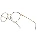 RB.Pilot Small Metal Round Reading Glasses for Women Men Classic Vintage Retro Shades Blue Light Blocking Computer Readers (Gold&Black, 1.50)