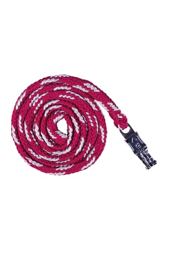 Corde HKM rose et argent 180 cm pour l'équipement de votre cheval