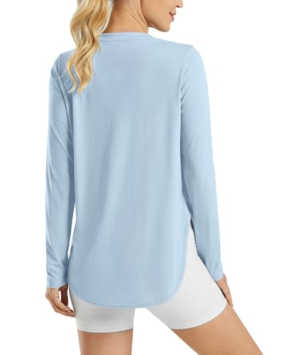 Image of G4Free Lightbreeze Womens UPF 50+ Long Sleeve Workout Tops Quick Dry UV Sun Shirt Running Gym Hiking Yoga Casual Lightweight