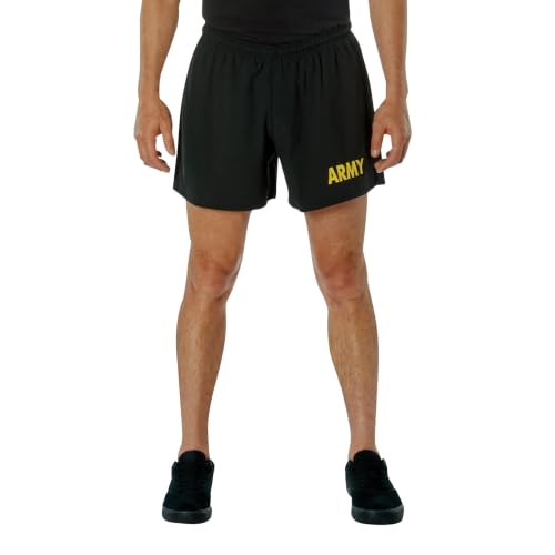 Rothco Army Physical Training Shorts Black / Gold Medium