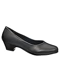 AngelSteps AmeriMark Women's Amelia Pumps Low Heel Shoes with Rounded Toe Black 8.5 Medium US Women