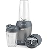 Salter EK2002V4SILVER NutriPro 1000 Blender – Transportable Smoothie Maker, Wholesome Juicer, Nutrient Extractor, 2 Shuttle Mixing Cups (800ml/1L), Perfect for Soups/Child Meals, Stainless Metal Blade, 1000W