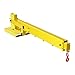 VEVOR Forklift Jib Boom Crane, 6000lbs Capacity, Manual Telescoping Boom Extends Up to 56.1 inches, Forklift Mobile Crane with 2 Hooks, Adjustable Forklift Crane Attachment for Warehouse, Factories