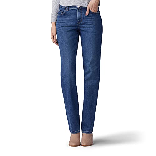 Image of Lee Women's Petite Relaxed Fit Straight Leg Jean
