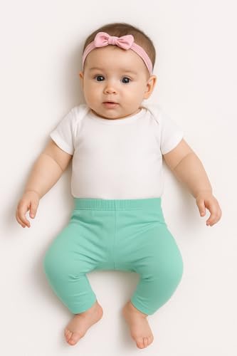 Image of EIO Unisex Baby Unisex Baby Baby Cotton Snug Soft Pants /Diaper Fit /Pyjama /Leggings(Pack of 7). (Pack of 7, 6-9 Months)