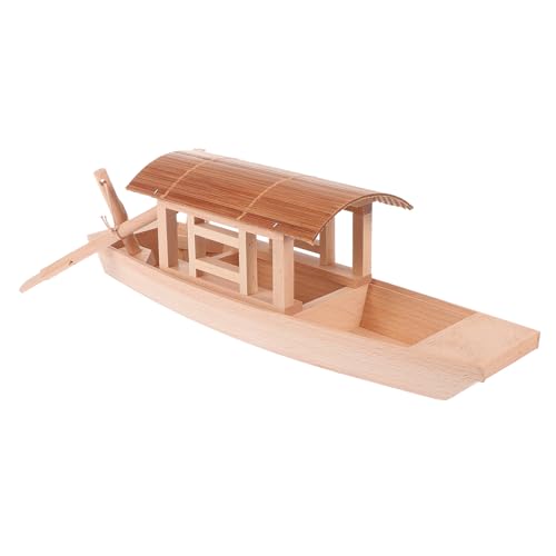 Maquette de bateau de pêche bois massif voile déco chambre et salon