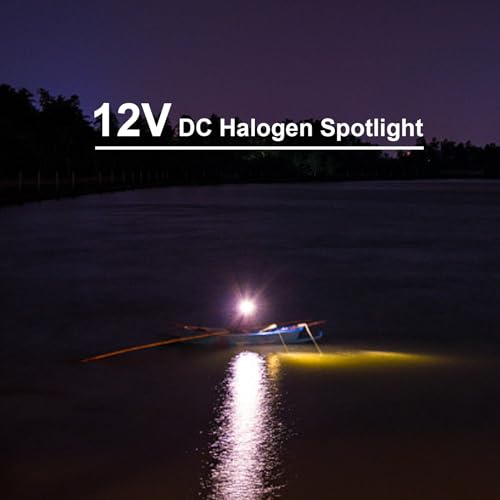 GOODSMANN Spotlight Corded Spot Lights for Boats 1200 Lumen Halogen 12V DC Handheld Spotlight 9924-0011-15